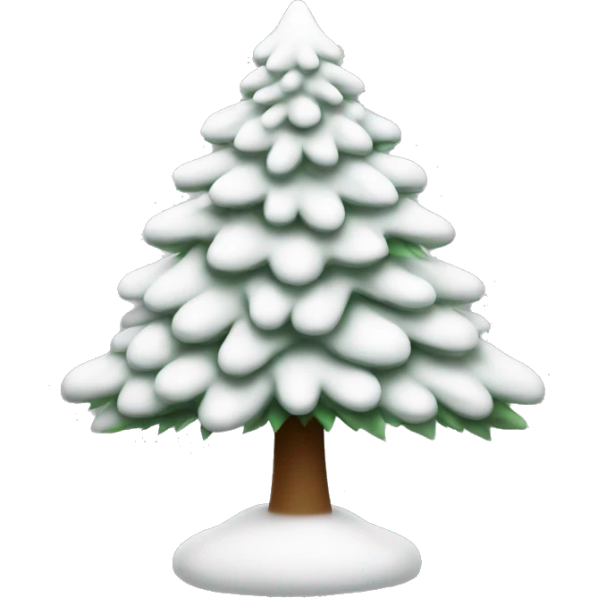 Christmas tree white emoji