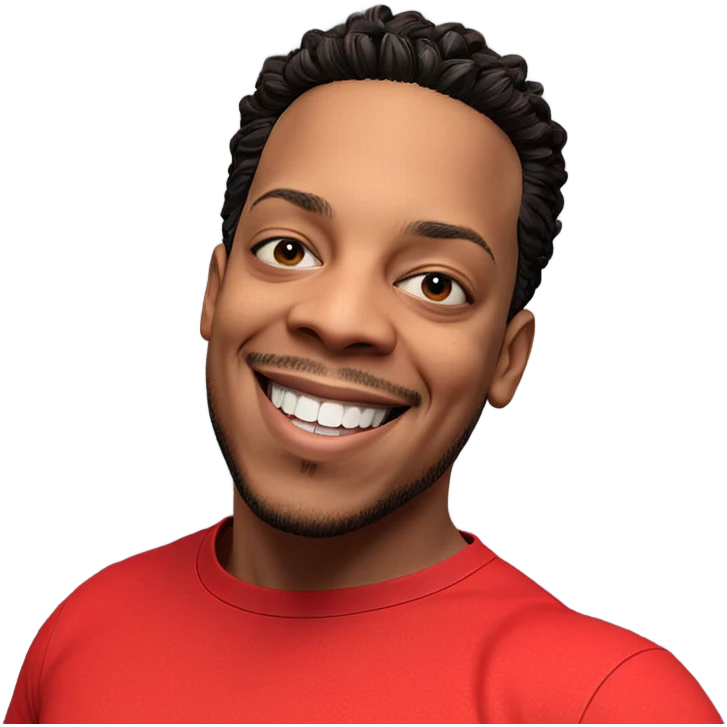 smiling boy in red shirt emoji