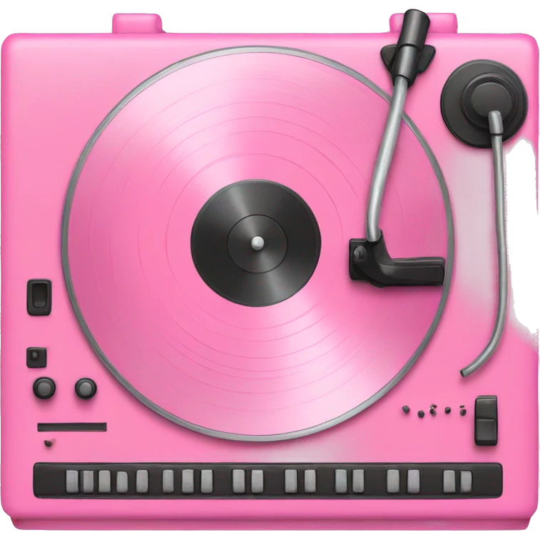 pink vinyl player emoji