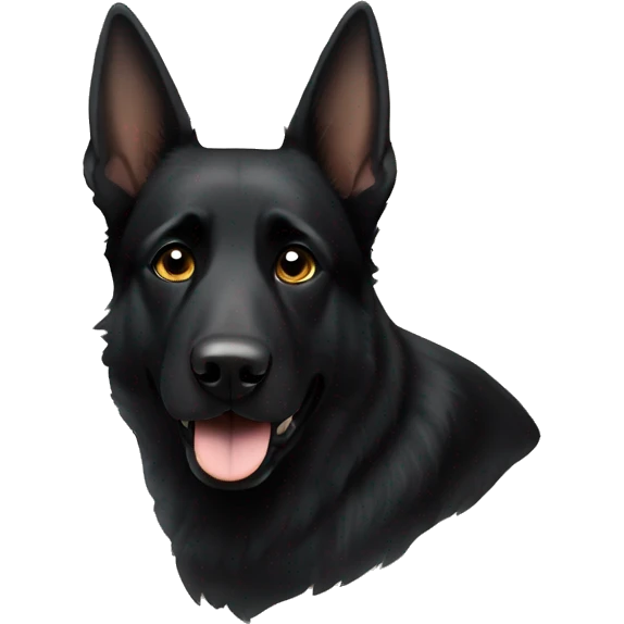 Black german Shepherd  emoji