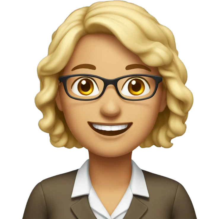 Teacher woman happy emoji