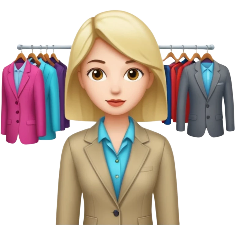 clothing store sales clerk emoji