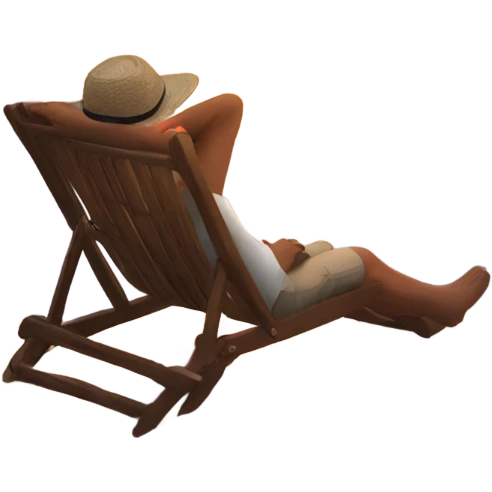 Relaxing in paradise sunset emoji