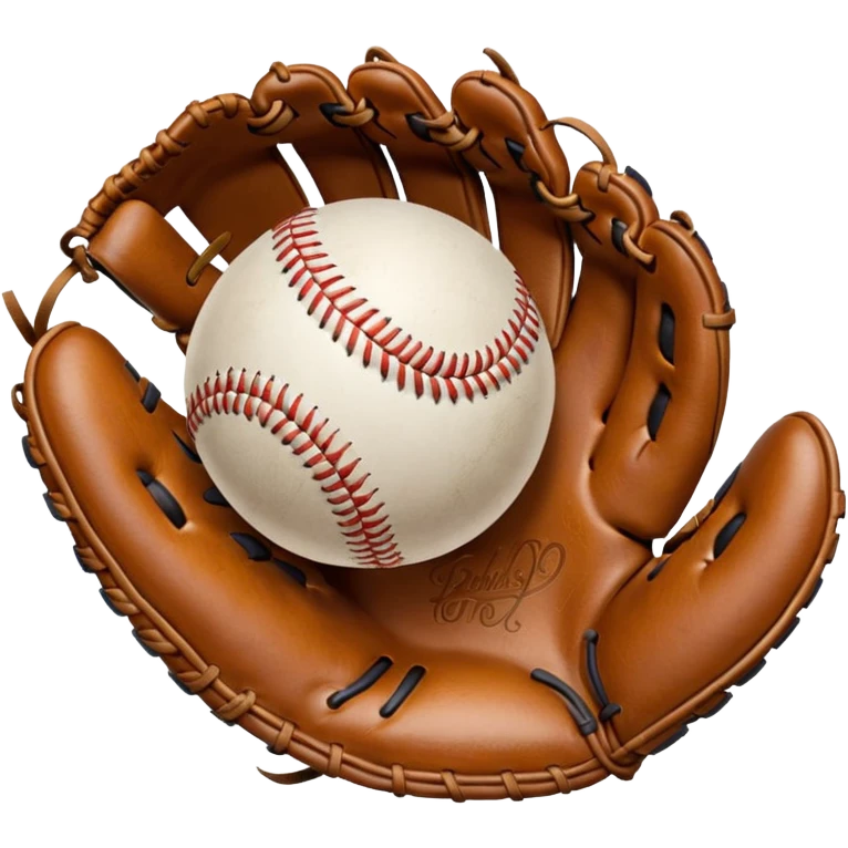 Baseball in glove emoji