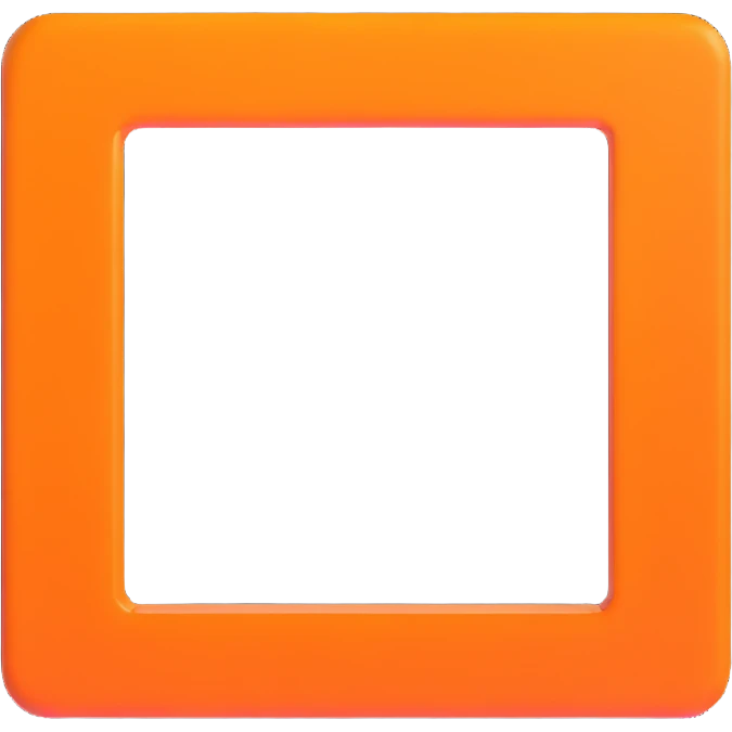 orange square with shine emoji
