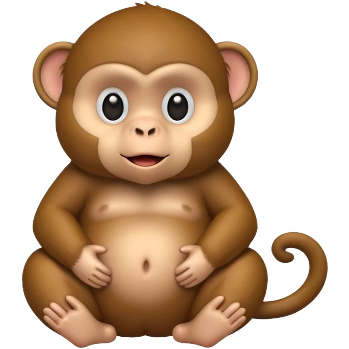 Fat lil monkey emoji