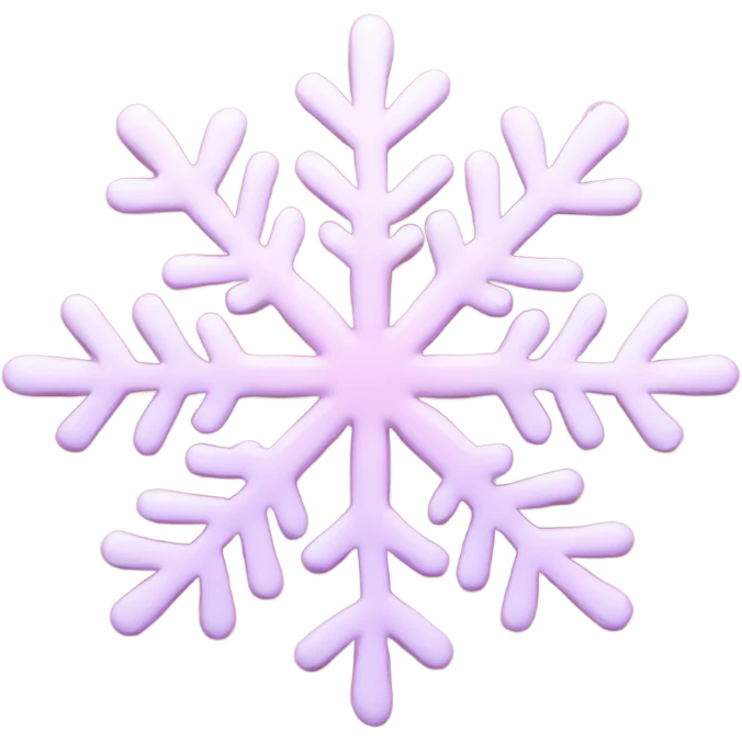 pastel pink snowflake  emoji