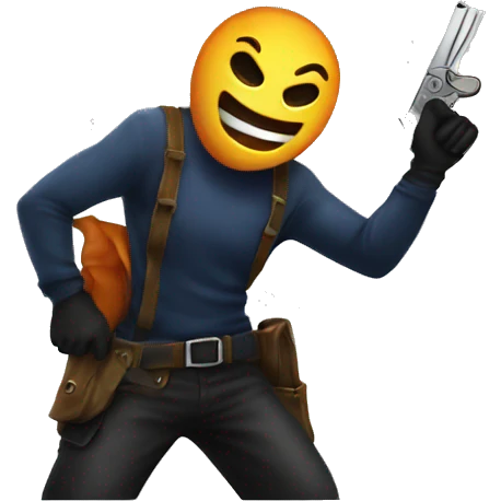 Robber emoji with Nami emoji