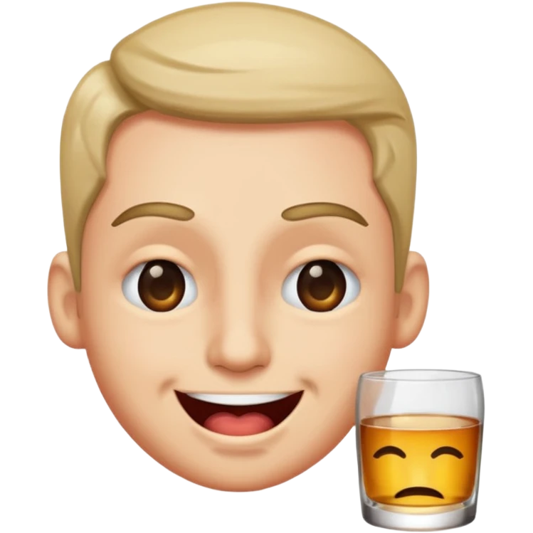 Wink emoji but drunk emoji