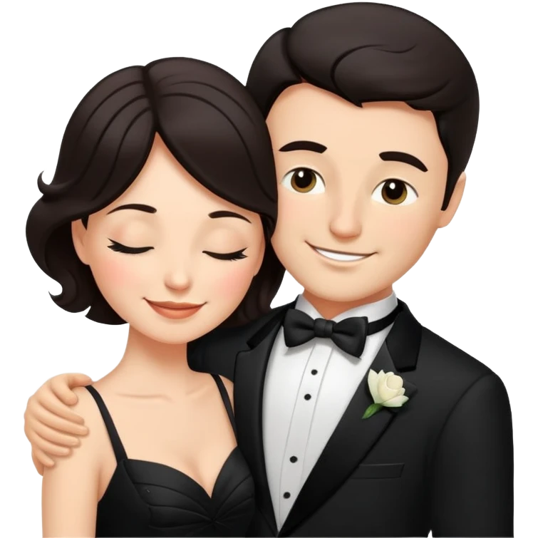 Sleeping wife and dancing husband  emoji