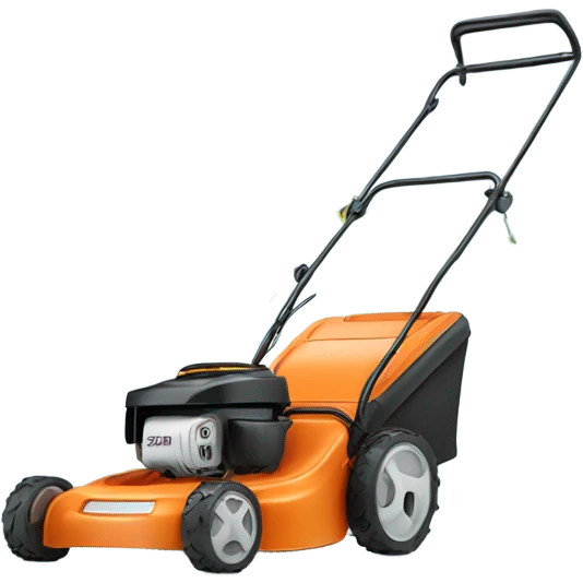 Smiling lawnmower emoji