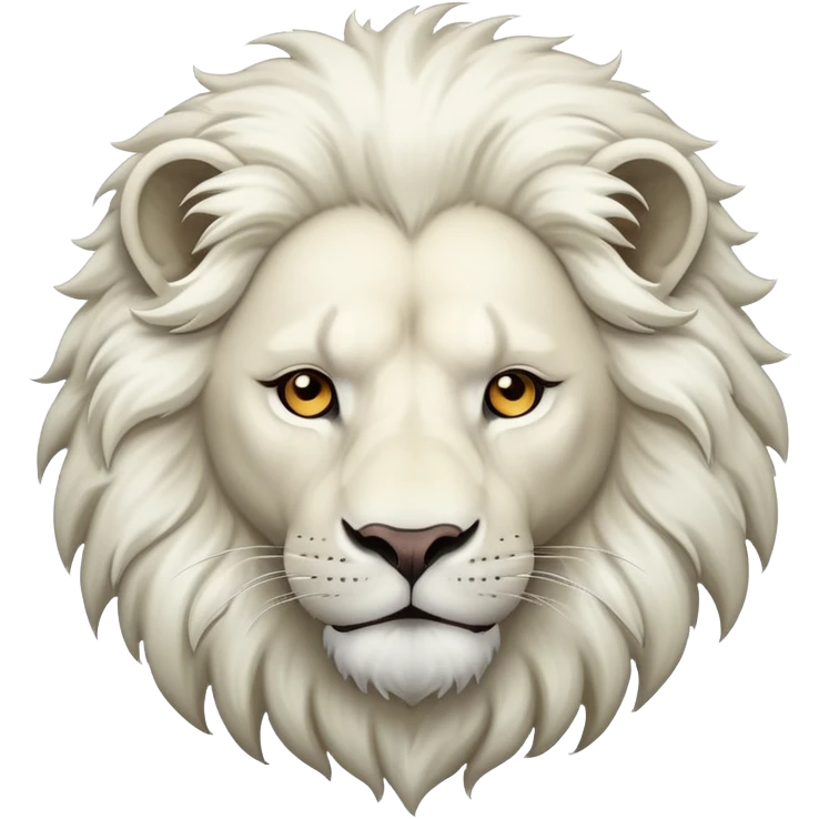 white lion emoji