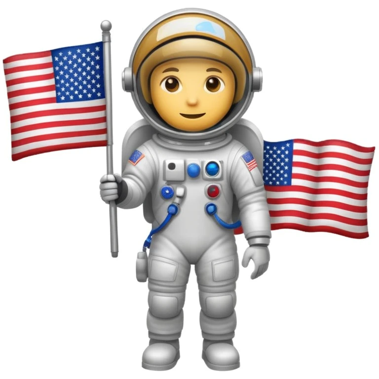 astronaut us flag emoji
