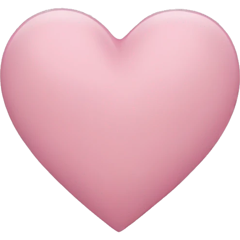Light pink heart emoji