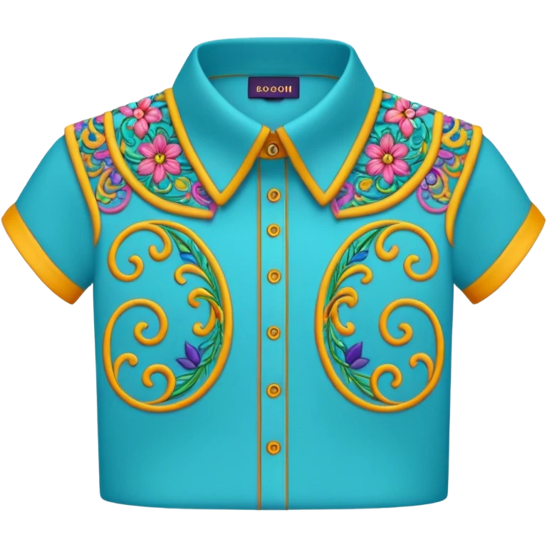 decorative colorful shirt collar emoji