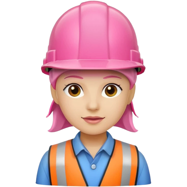 pink hard hat emoji