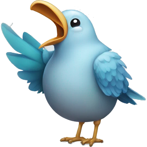 Bird farting  emoji