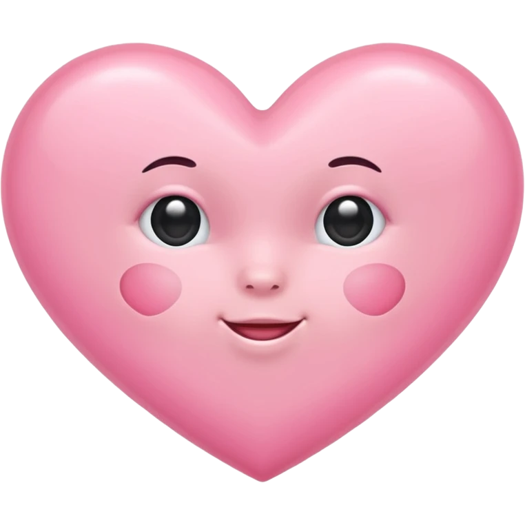 Baby pink heart emoji