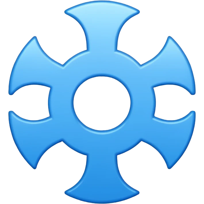 Blue plus symbol emoji