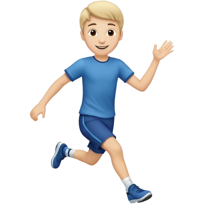Boy with Skipping emoji
