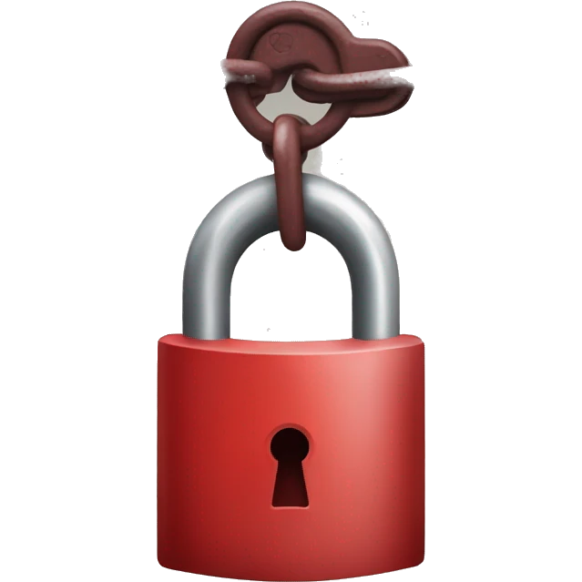 red padlock emoji