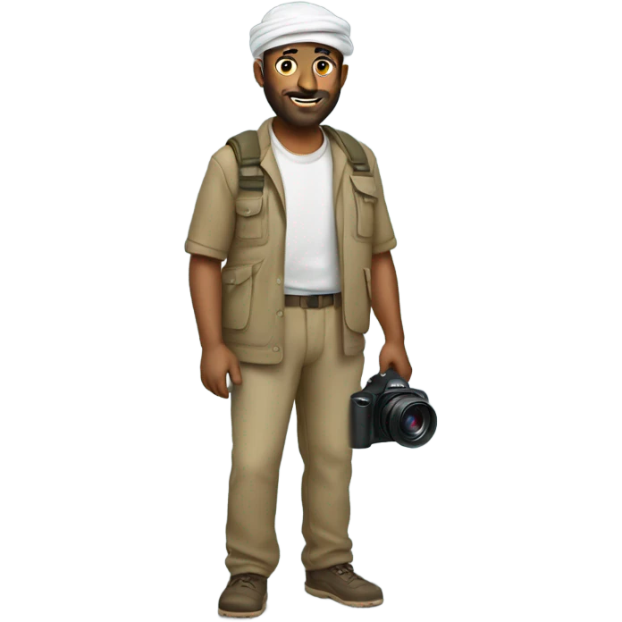 Cameraman in Middle East clothes emoji
