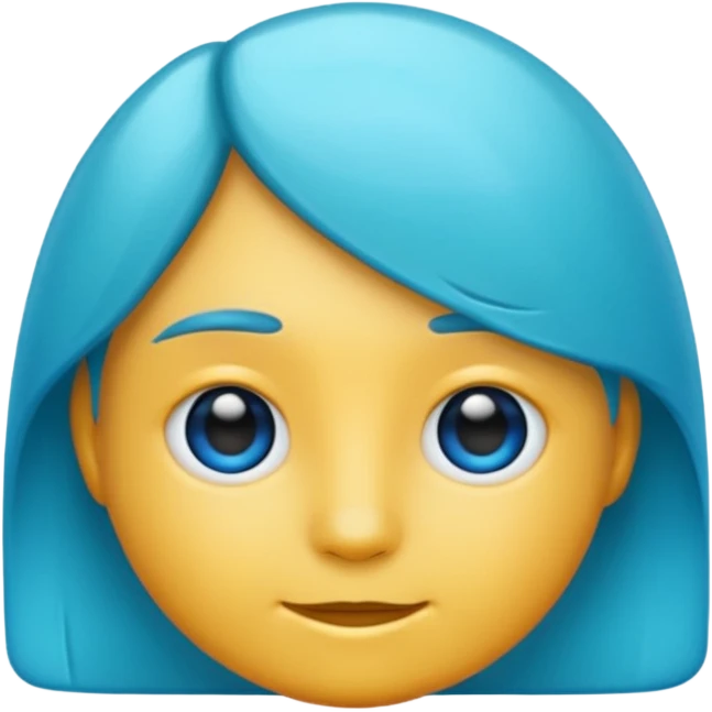 A profile imogi that is blue and aqua color and with lot of texxture emoji