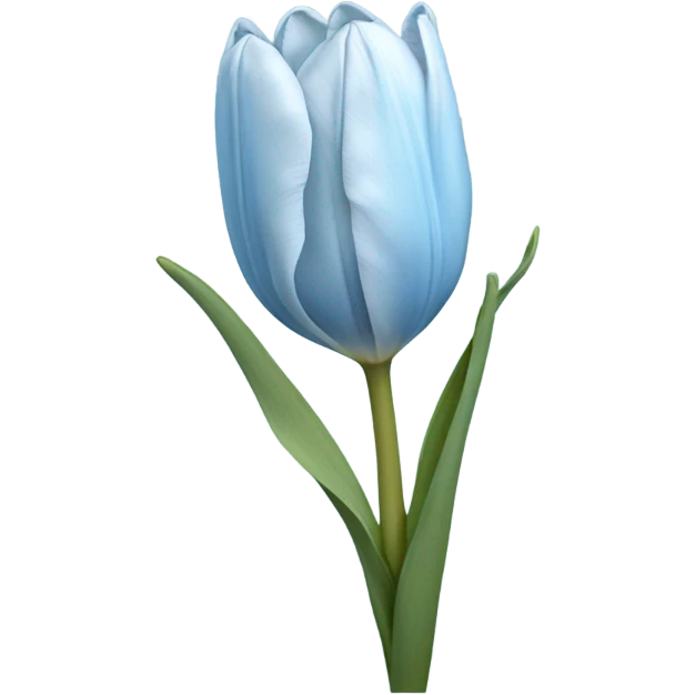 light blue tulip emoji
