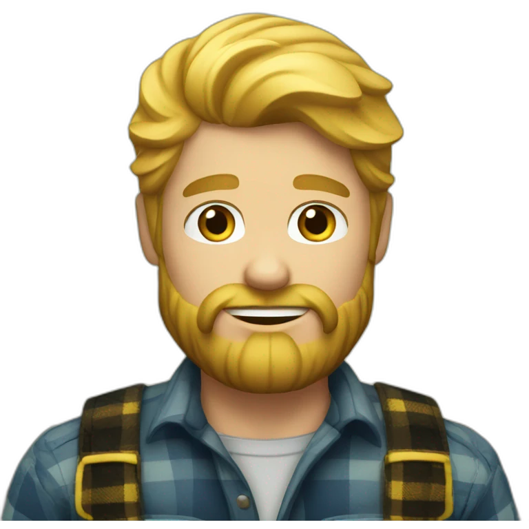 blond lumberjack emoji
