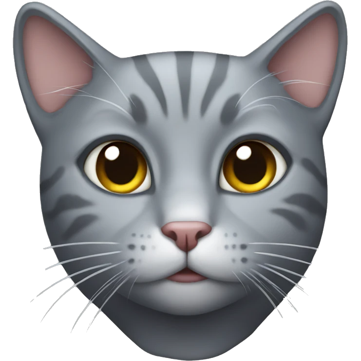 Grey cat emoji