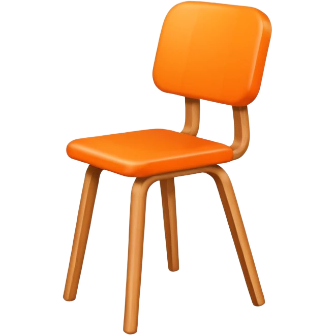 стульчик оранжевый emoji