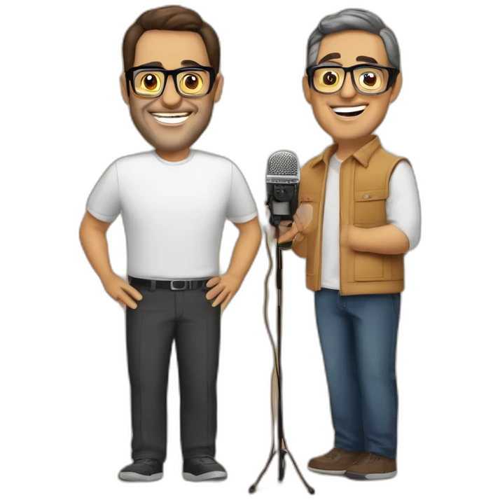 andreu buenafuente with berto romero as radio talkshow hosts emoji