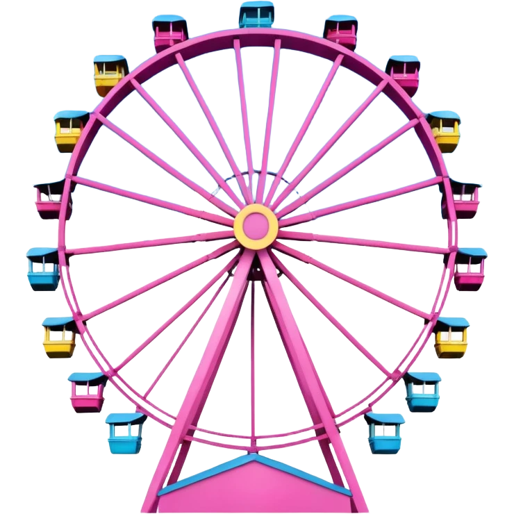 mix pink theme park Ferris wheel emoji