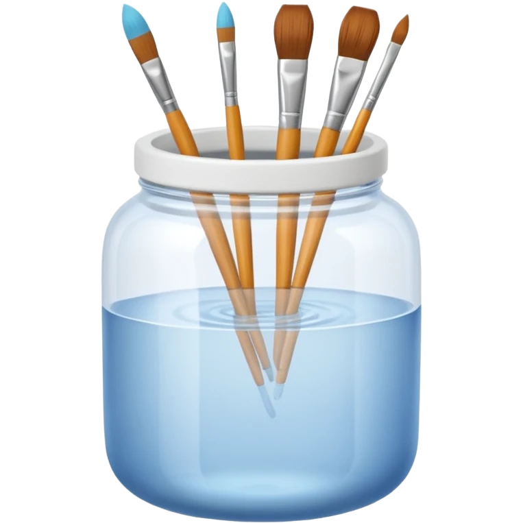 Water jar for brushes emoji