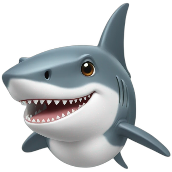 Shark est à corgi emoji