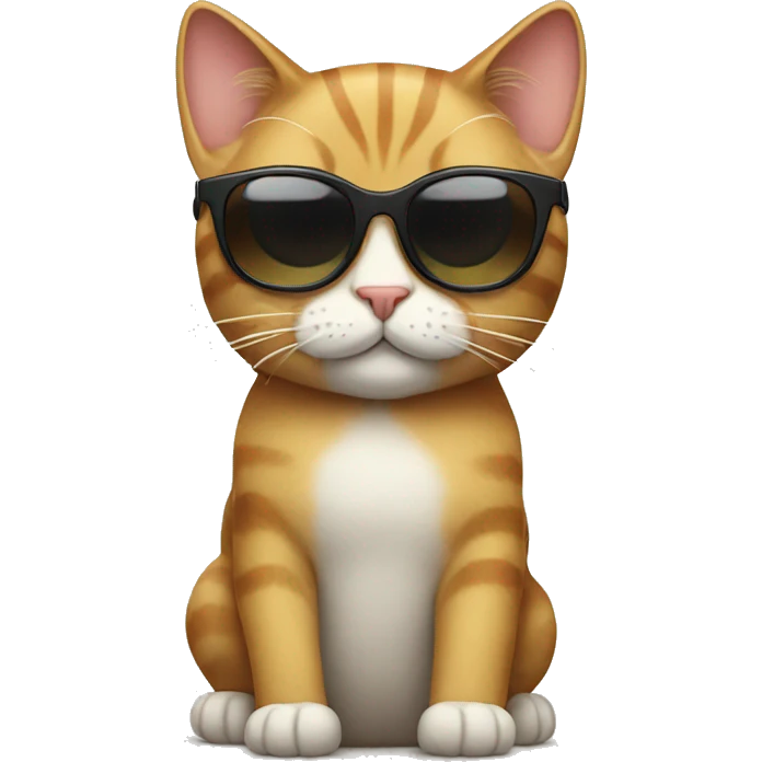 Cat with sunglasses emoji