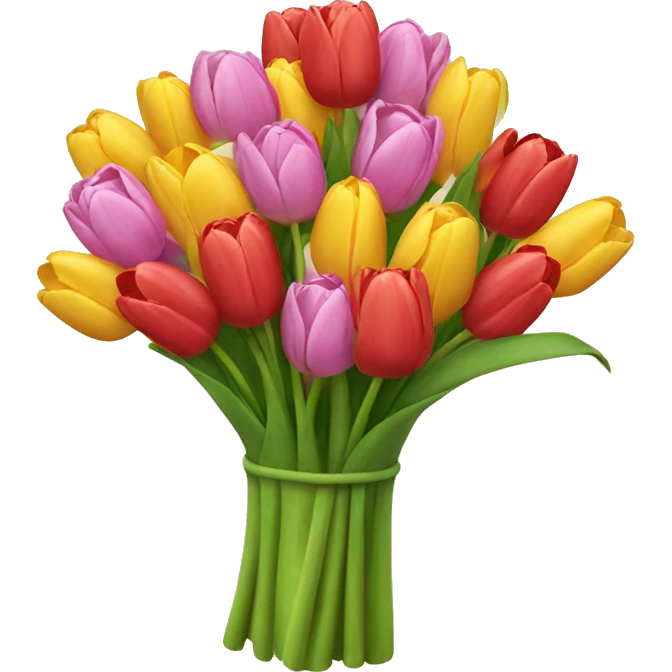 Tulips bouquet  emoji