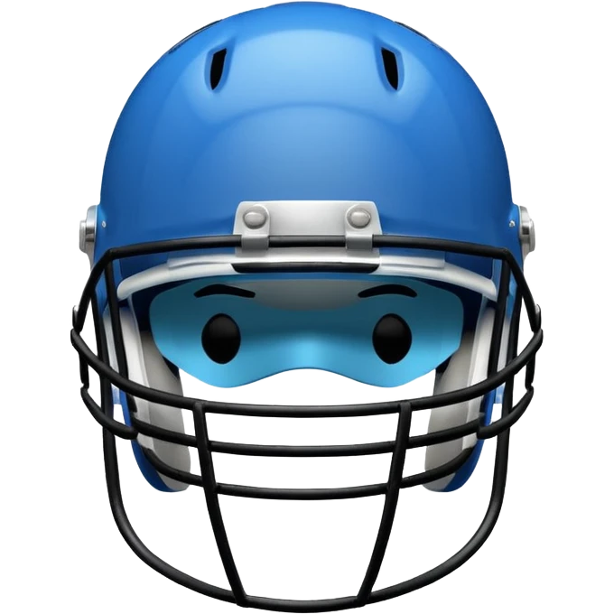 college football player helmets blue emoji