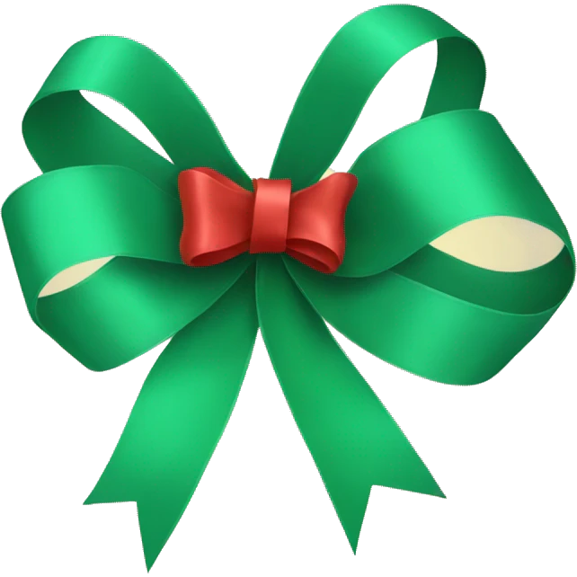 Christmas ribbon emoji