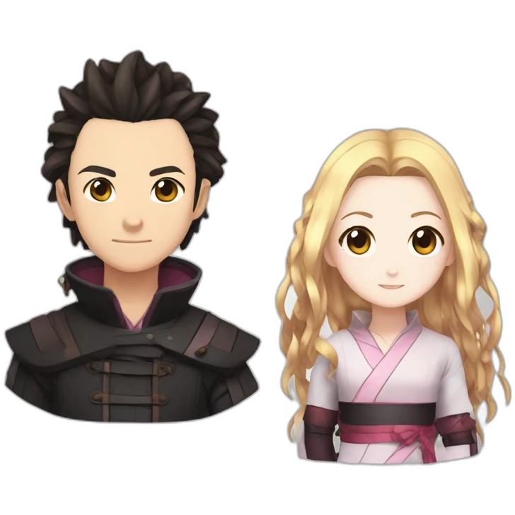 Nezuko et zenitsu emoji
