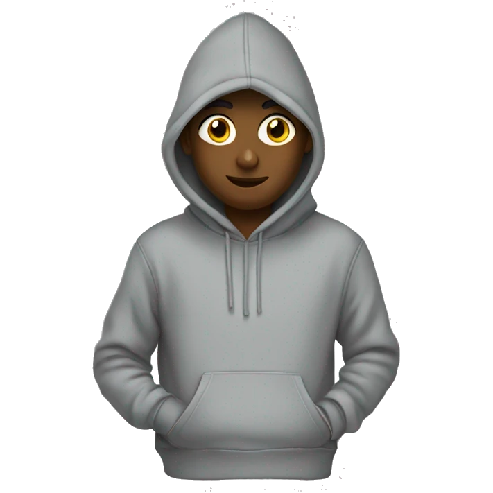 hoodie grey emoji