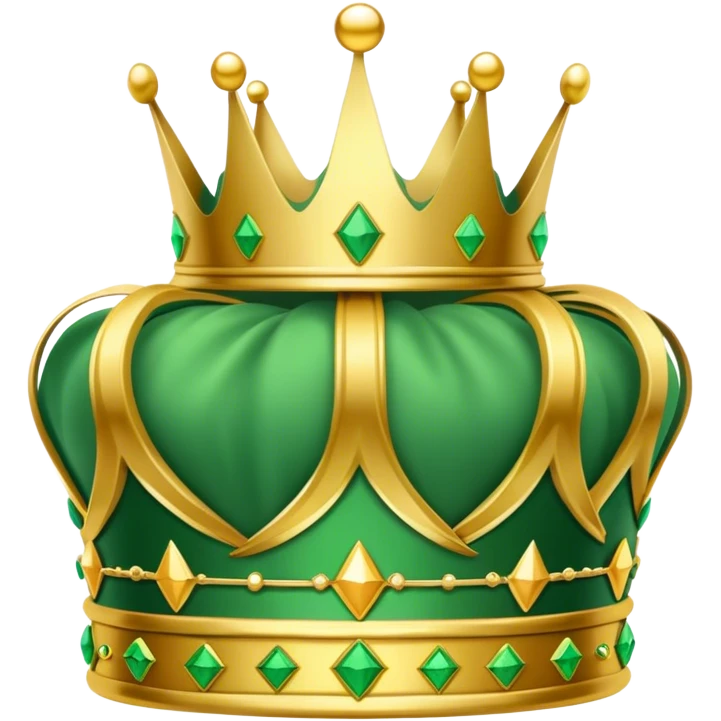 Green Admin Crown emoji