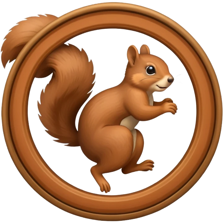 squirrel running wheel emoji