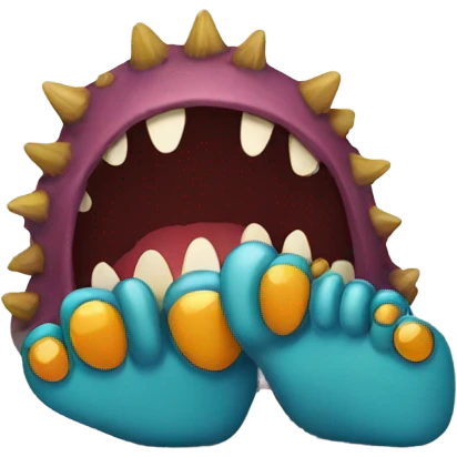 Foot monster  emoji