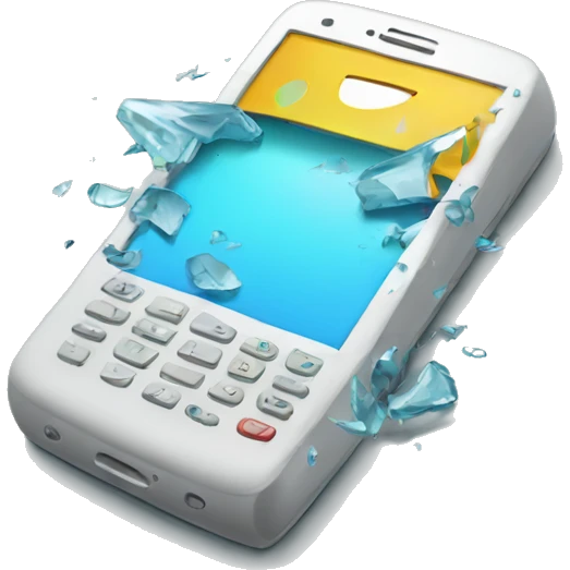 broken phone emoji