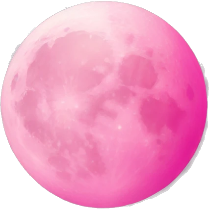 Pink moon emoji