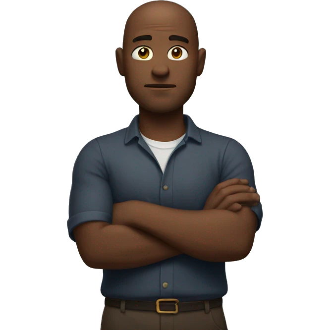 Man with crossed arms emoji