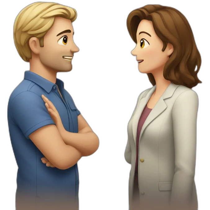 James and Sue looked at each other emoji