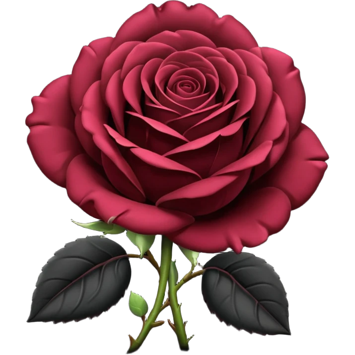 Create black rose emoji emoji