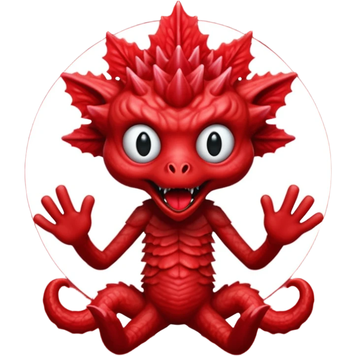 Spicy Zinger in stranger things themed emoji